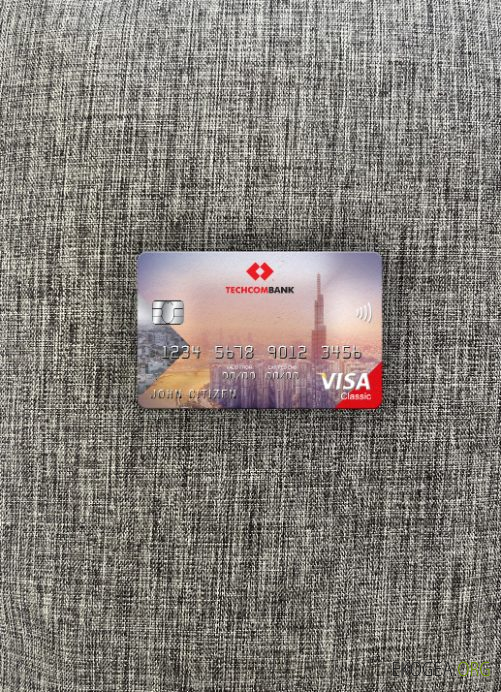 Vietnam Techcombank visa carte classique photolook recto